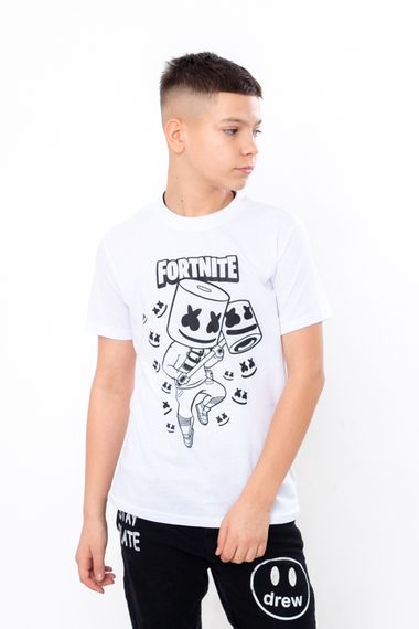 Футболка для хлопчика "Gamer" Носи своє 170 Білий (p-5058-150618) | Зображення 1