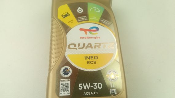 Олива моторна 5W-30 синтетична TOTAL Quartz INEO ECS 1 л. (166252) | Зображення 3