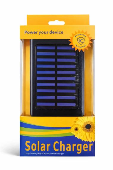 Сонячний Power Bank Solar 20000 mAh / Повербанк Solar 2xUSB | Зображення 1