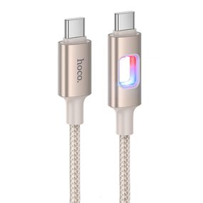 Дата кабель Hoco U144 New Type-C to Type-C 60W (1.2m) Gold