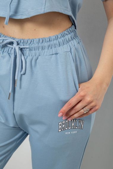 Спортивний костюм жіночий, колір блакитний, 221R106 | Зображення 5