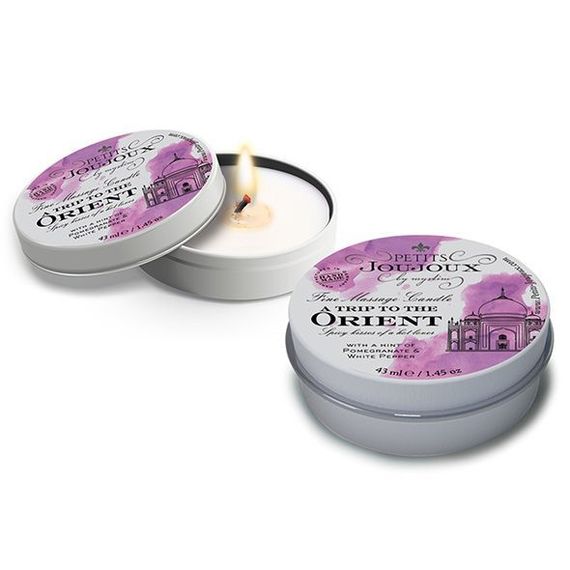 Массажная свечa Petits Joujoux - Orient - Pomegranate and White Pepper (43 мл) с афродизиаками | Зображення 1