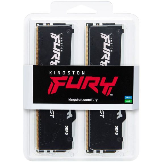 Модуль пам'яті для комп'ютера DDR5 64GB (2x32GB) 5600 MHz Beast RGB EXPO Black Kingston Fury (ex.HyperX) (KF556C36BBE2AK2-64) | Зображення 3