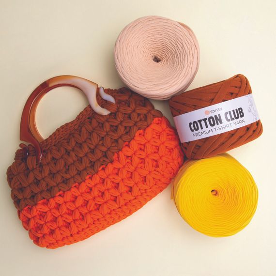 Cotton Club 7306 YarnArt Товста бавовняна пряжа Cotton Club Super Bulky (310 г) | Зображення 3