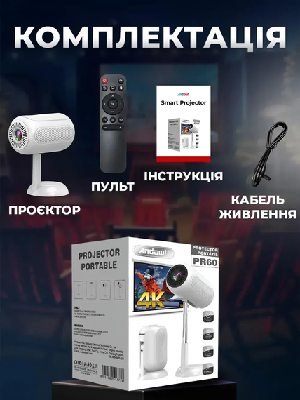 Портативний проектор (TS-6) (Android 13) | Зображення 2