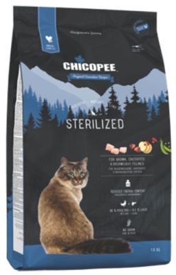 Сухий корм із м'ясом птиці для стерилізованих котів Chicopee HNL Cat Sterilized, 8 кг