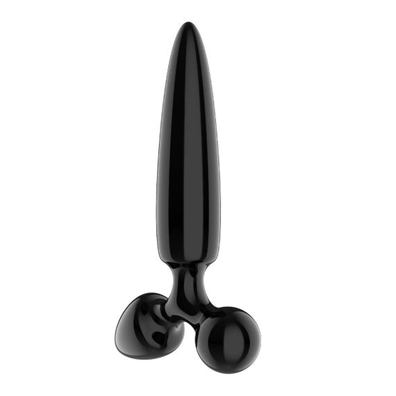 Тристоронній скляний дилдо Satisfyer Triple Crystal 1 Black Sex Aura | Зображення 1