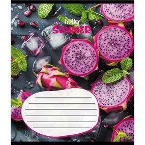 Зошит учнівський "Фруктовий сет" 018-530414K-3 в клітинку, 18 аркушів