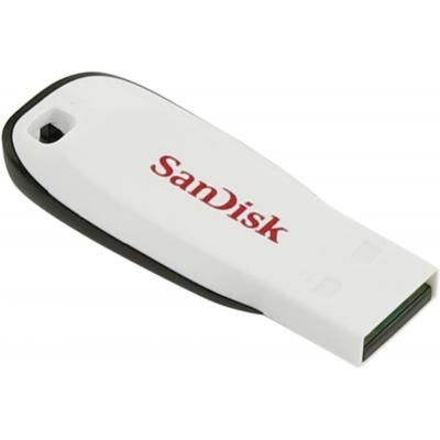 USB флеш накопичувач SanDisk 16GB Cruzer Blade White USB 2.0 (SDCZ50C-016G-B35W) | Зображення 1