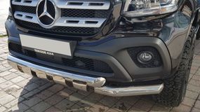 Передний ус Gronder (нерж, 70мм) для Mercedes X class