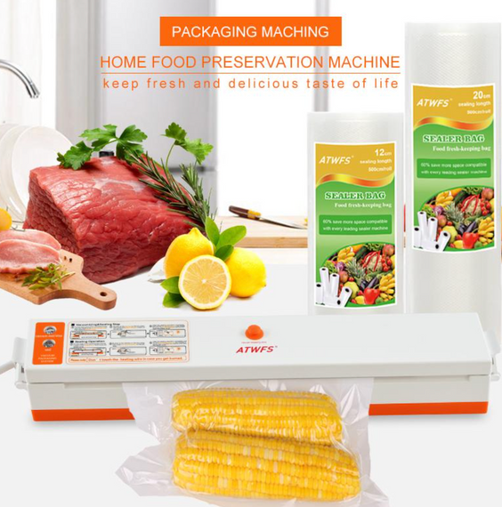 Кухонный вакуумный упаковщик Vacuum Sealer Freshpack PRO ∙ Сохранение свежести упаковщик Vacuum Sealer и экономия места | Зображення 2