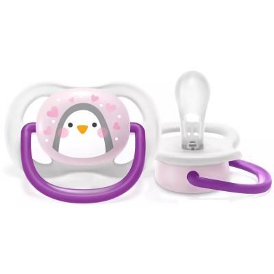 Пустышка Philips AVENT Ultra Air Animal для девочек 0-6 мес (SCF080/06) | Зображення 1
