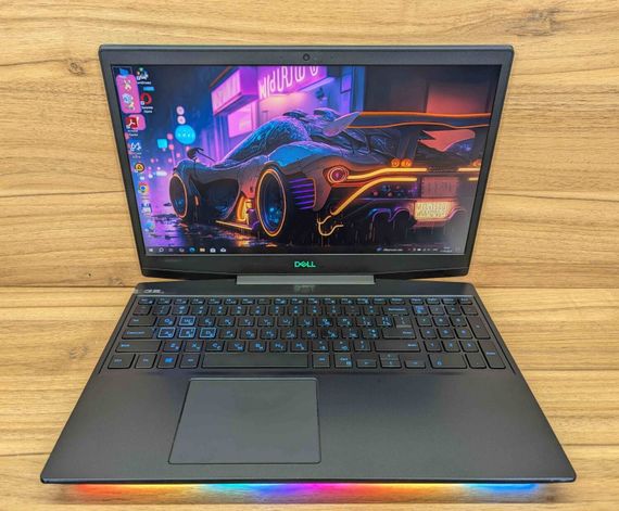 Ігровий ноутбук Dell G5 5500 / 15.6" (1920x1080) IPS / Intel Core i7-10750H (6 (12) ядер по 2.6 - 5.0 GHz) / 16 GB DDR4 / 1000 GB SSD / nVidia GeForce RTX 2070, 8 GB GDDR6, 256-bit / WebCam / Windows 10 б/в + Подарунок Бездротова миша / USB | Зображення 1