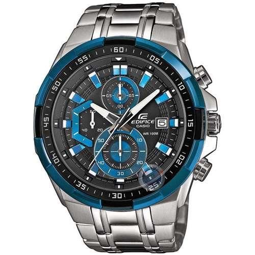Сталеві чоловічі наручні годинники Casio оригінал Японія Edifice EFR-539D-1A2VUEF зі сталевим браслетом