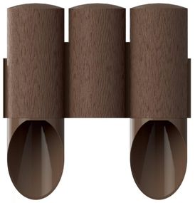 Газонна огорожа Cellfast MAXI 2.1 м коричневий 3 елементи 34-011