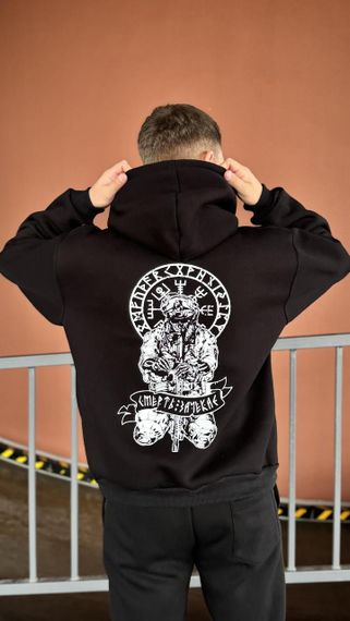 Худі мілітарі смерть зачекає чорн | Зображення 1