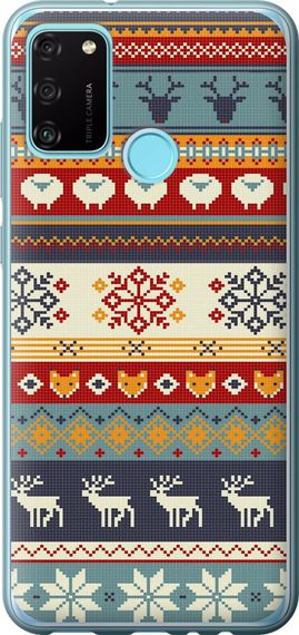 Чехол на Huawei Honor 9A Рождественский орнамент "3303u-1900-17620"