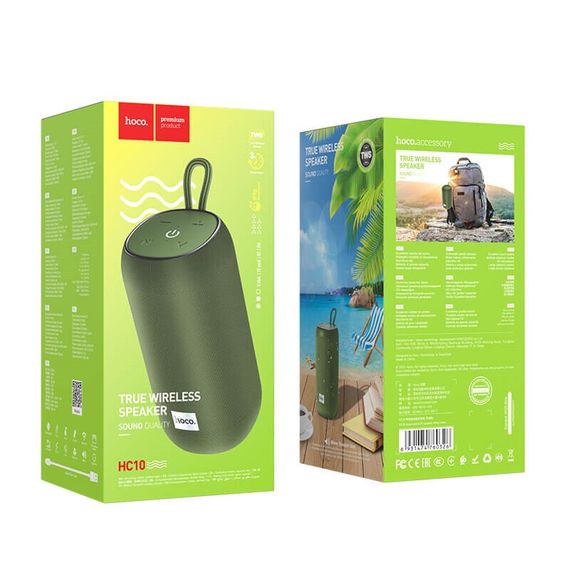 Портативная Bluetooth-колонка Hoco HC10 Sonar sports BT speaker  Army Green | Зображення 1