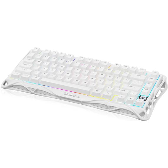 Клавіатура GravaStar Mercury K1 Lite Wireless/Bluetooth/USB UA White (GSK1LITE_WHT) | Зображення 1