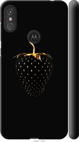 Чохол на Motorola One Power Чорна полуниця "3585m-1588-24368"