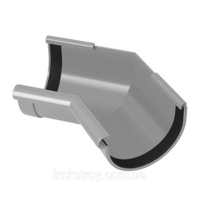 Угол желоба внутренний 135°. 130/100 Водосточные системы Rainway (Ренвей). серый