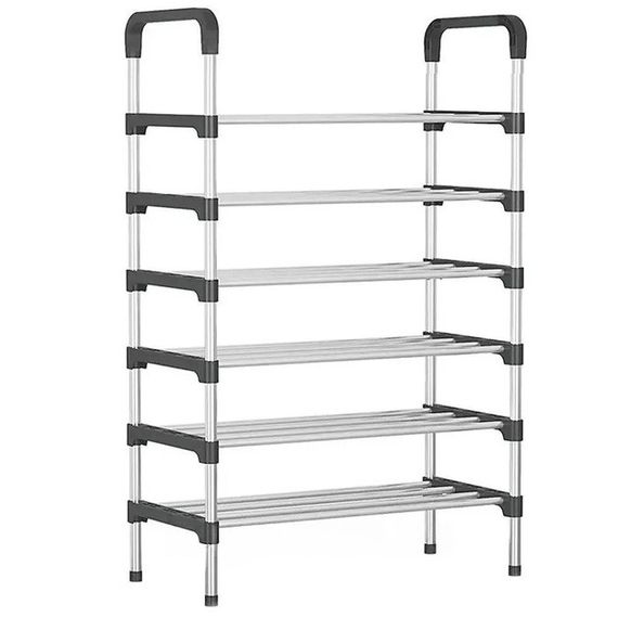 Полиця для взуття Shoe Rack 6 полиць Органайзер стійка 6 FG-207 секцій 56х28х113см | Зображення 2