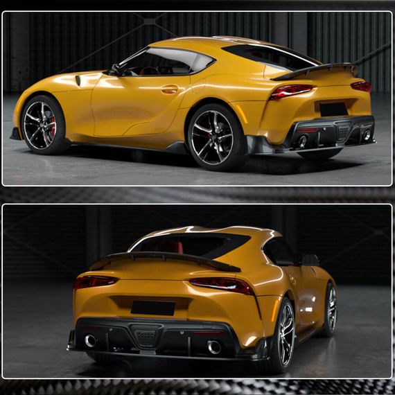 Спойлер V2 (Карбон) для Toyota Supra 2019- рр | Зображення 3