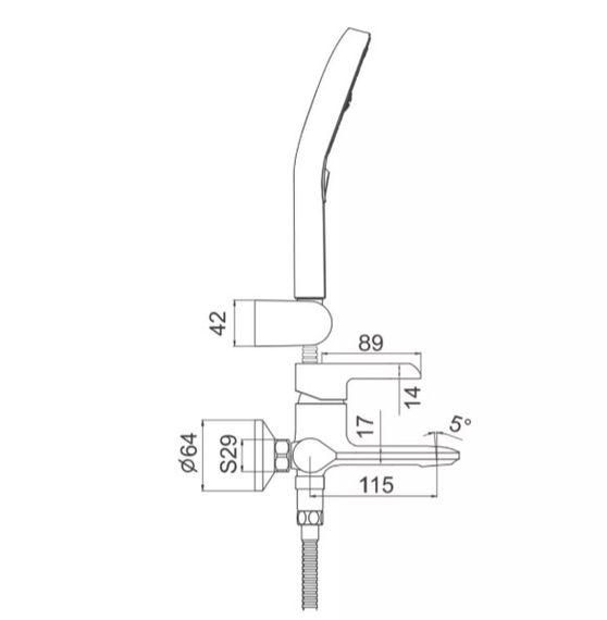 Змішувач для ванни Gappo G3203-6 | Зображення 4