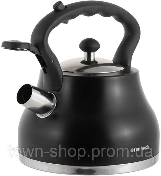 Чайник Ofenbach Black 2.7л нержавеющая сталь, со свистком NB-100313BL | Зображення 2