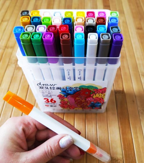 Скетч маркеры SketchMarker двусторонние для бумаги набор 36 шт  | Скет Маркер | SketchMarker