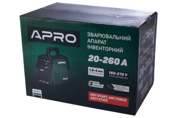 Сварочный инвертор Apro - MMA-260 (894501) | Зображення 4