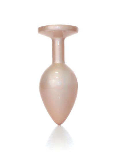 Анальна металева пробка Plug-Jewellery  Pearl Gold PLUG- Clear M Sex Aura | Зображення 5