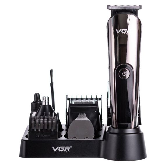 Набор для стрижки волос 5 в 1 машинка, триммер и бритва Vgr V-107