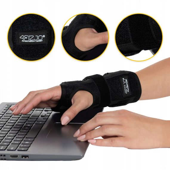 Фіксатор (бандаж) для зап'ястя 4FIZJO права рука 1 шт 4FJ0483 (P-5907739317483) | Зображення 1