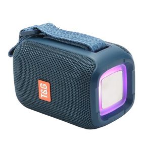Портативная Bluetooth колонка TG339 5W с RGB подсветкой. Цвет: синий