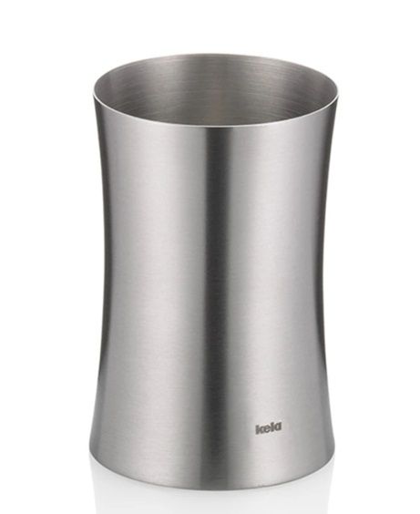 Склянка для зубних щіток Kela EleganСe 18292 10х6.5 см срібляста