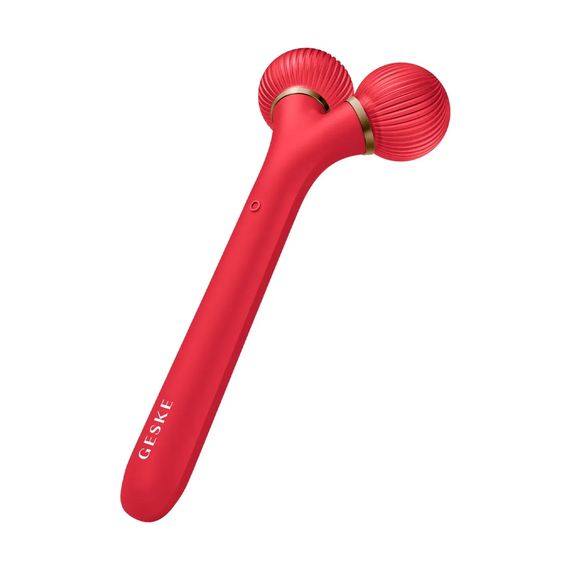 Електронний ультразвуковий ролик для обличчя GESKE Sonic Facial Roller 4в1 red | Зображення 6