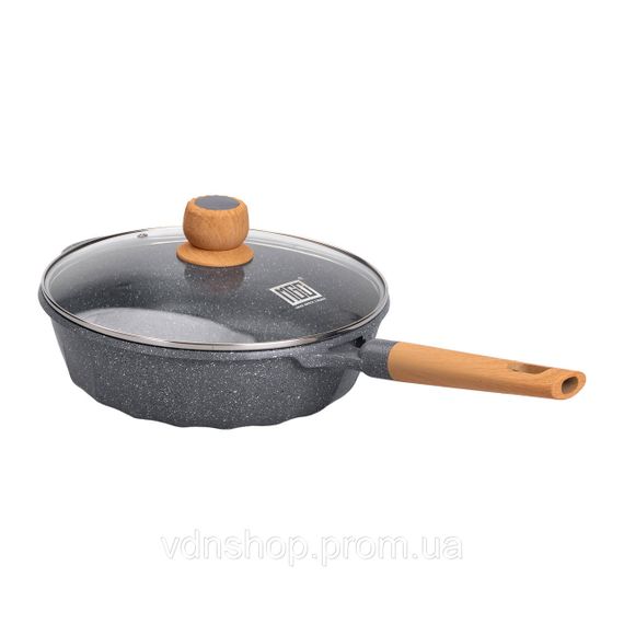 Алюмінієвий сотейник 4,3 л мармуровий з антипригарним покриттям Ø 28 см сірий MGC HP-4-437G | Зображення 4