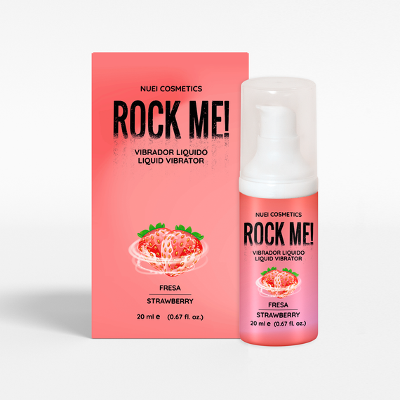 Жидкий вибратор со вкусом клубники ROCK ME!, 20 мл Nuei (Испания) sexstyle