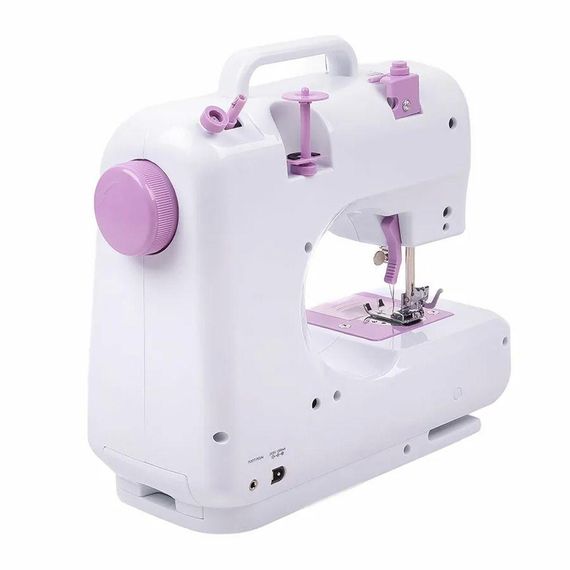 Швейная машинка электрическая 12в1, с оверлоком, WLSM-505 / Домашняя мини швейная машинка с педалью | Зображення 2