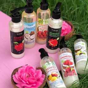 Ароматизоване масло для обличчя, тіла і волосся Top Beauty з дозатором 200 мл Watermelon-Coconut