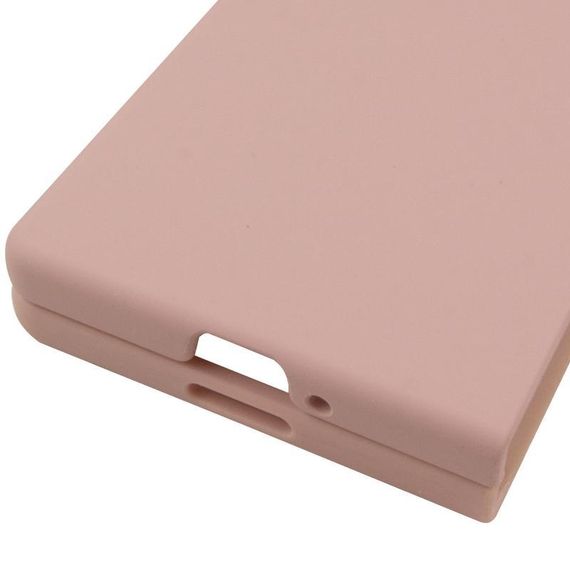 Чохол Foldables Silicone Cover Lakshmi (AAA) для Samsung Galaxy Z Fold6 Білий / White Рожевий / Pink Sand | Зображення 4