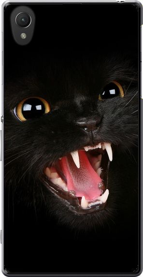 Чехол на Sony Xperia Z2 D6502/D6503 Чёрная кошка "932u-43-17620"