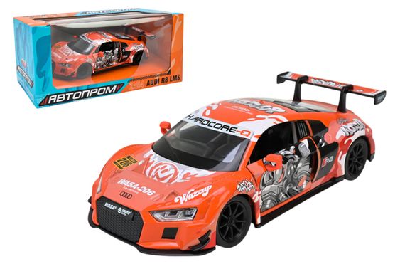 Машина металева "АВТОПРОМ" 68291A(O) 1:24 Audi R8 LMS, батарейка, світло ,звук, відкриваються двері, кор. 26,5*13,5*12см
