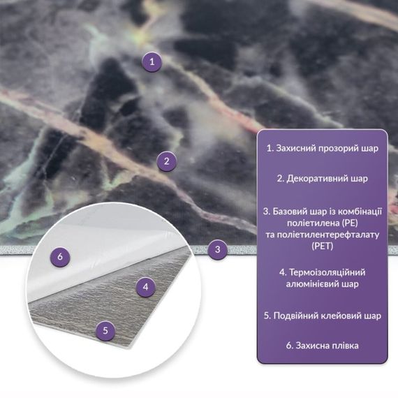 Самоклеюча стінова PET плитка 600х300х2мм SW-00002648 | Зображення 1