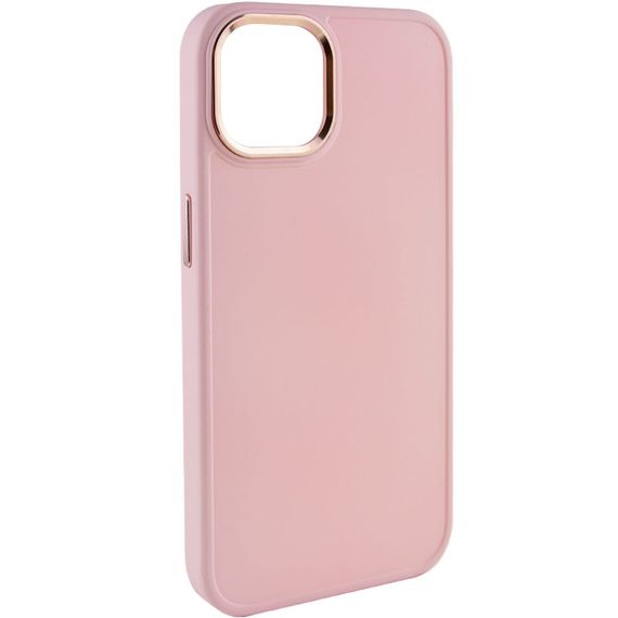 TPU чехол Bonbon Metal Style для Apple iPhone 14 Plus (6.7") Розовый / Light pink