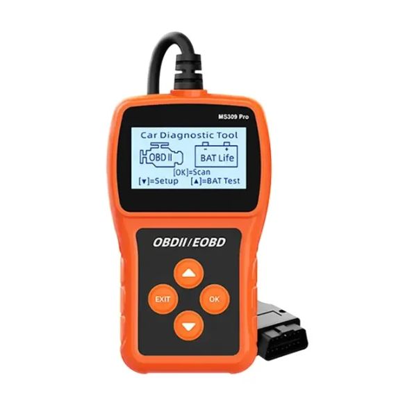 Сканер OBD2, диагностический инструмент, считыватель кодов неисправностей, тестер аккумулятора  MS309PRO | Зображення 1