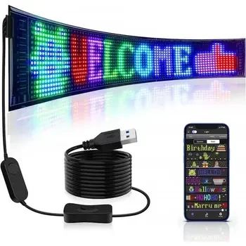 Гибкий экран LED Matrix Panel APP wifi rgb 192mm* 1330mm(16Х144) art-0569 | Зображення 1