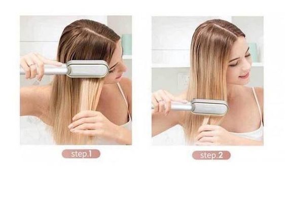 Расческа-выпрямитель Hair Straightener HQT-909 B с турмалиновым покрытием Белый