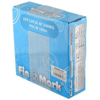 Кабель сетевой FinMark UTP 100м CAT5e 4P 24AWG PVC W Pull Box (163143) | Зображення 1